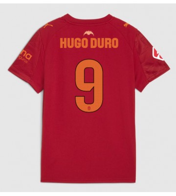 Valencia Hugo Duro #9 Udebanetrøje 2025-26 Kortærmet